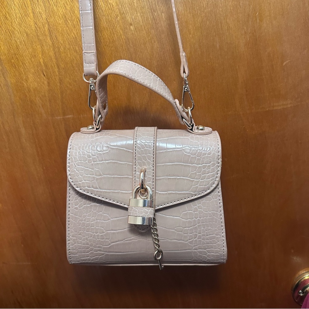 Croc-Embossed Cross-Body Bag